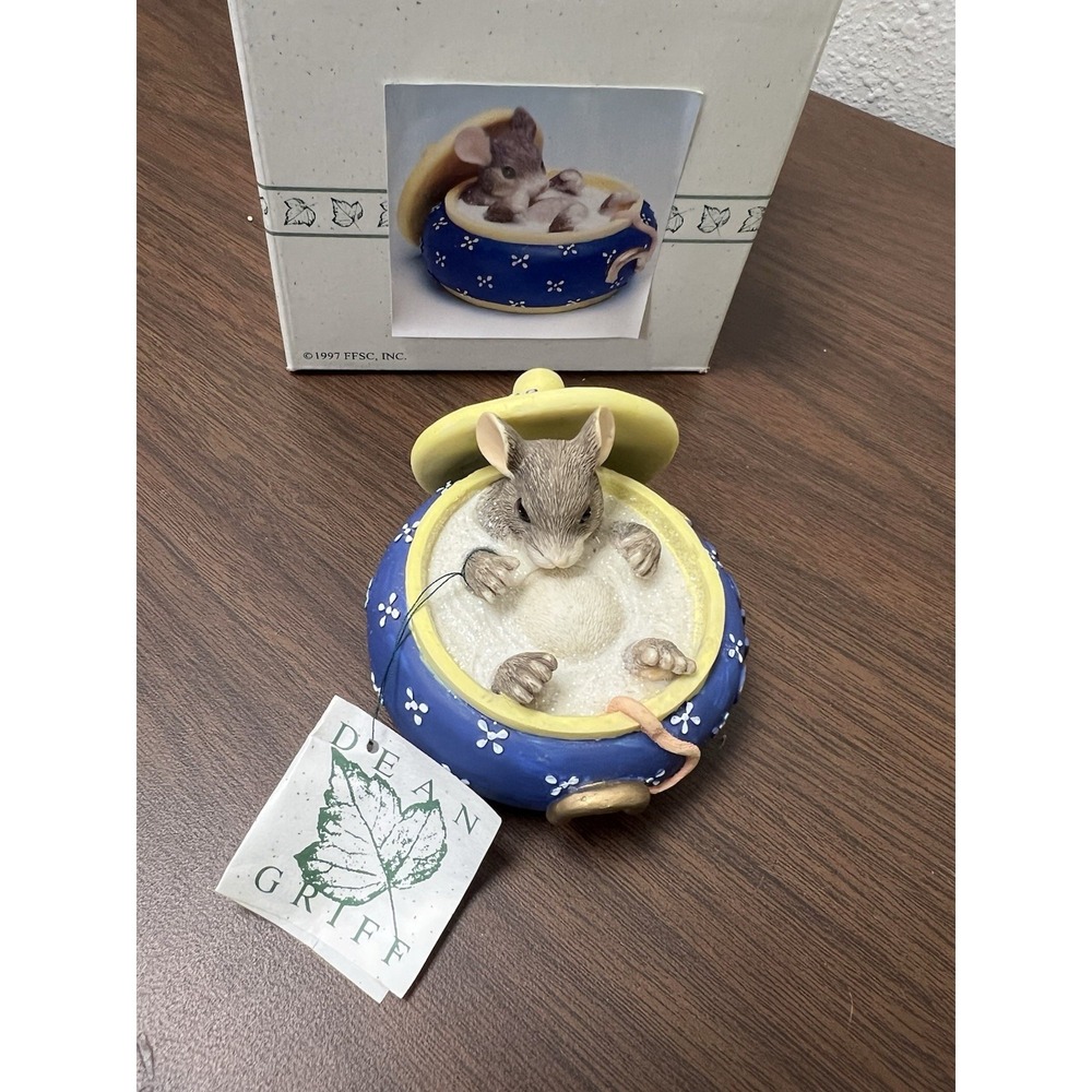 Charming Tails You Couldn't Be Sweeter Mouse‎ In Sugar Bowl Figurine 89/625 New